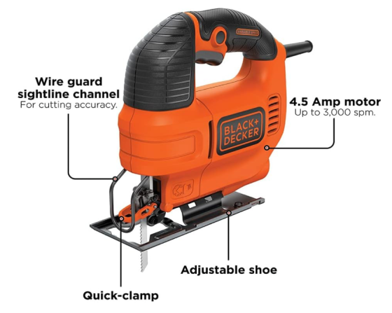 Black & Decker Jig Saw, 4.5 -Amp Dubai