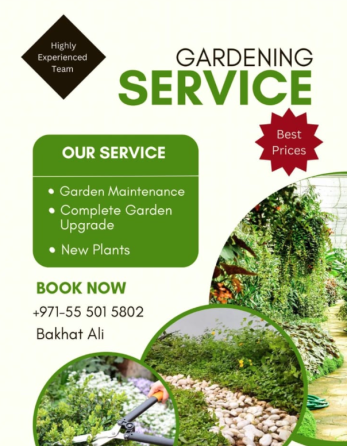 Gardeners & Outdoor Services Dubai