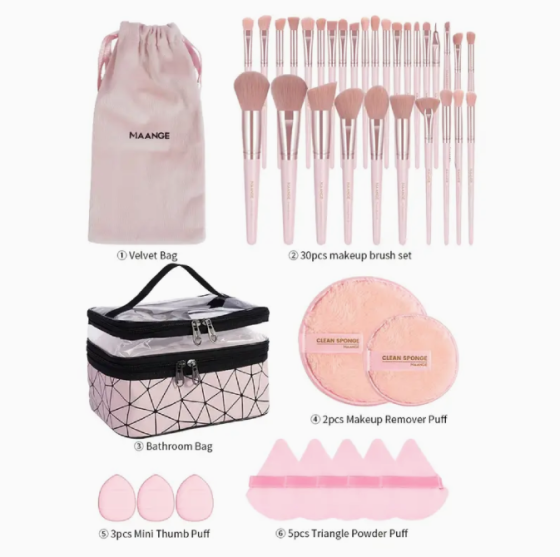30 makeup brushes + Accossories Dubai