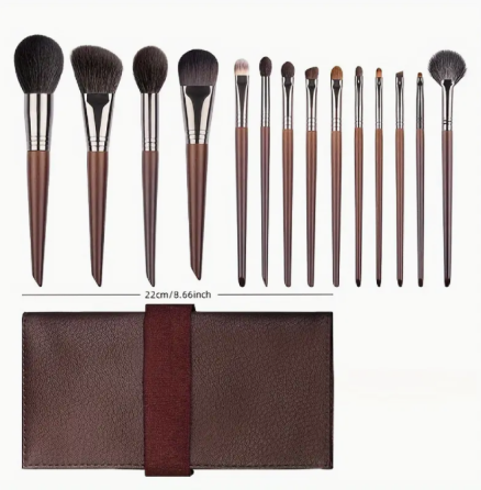 14pcs Premium Soft Fine Bristle Makeup Brush Set Dubai