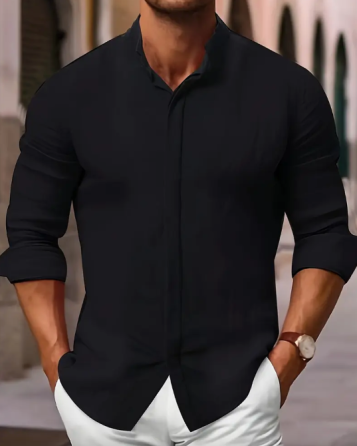Long Sleeve Shirt (Black) Dubai