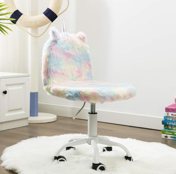 Cute Fuzzy Kids Chair Dubai