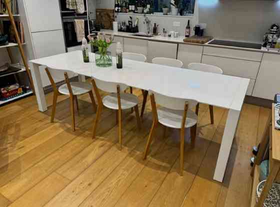 Large white dining table Dubai