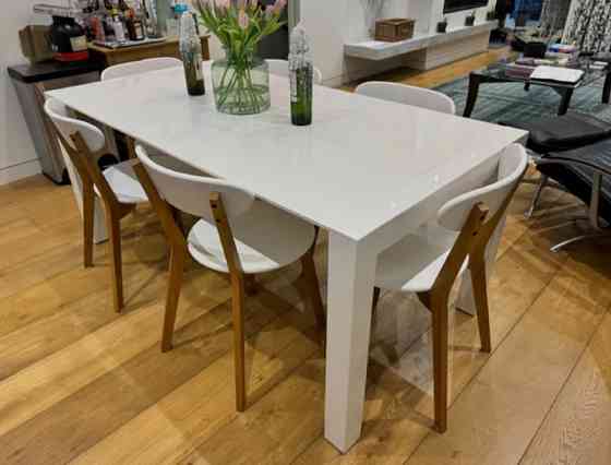 Large white dining table Dubai