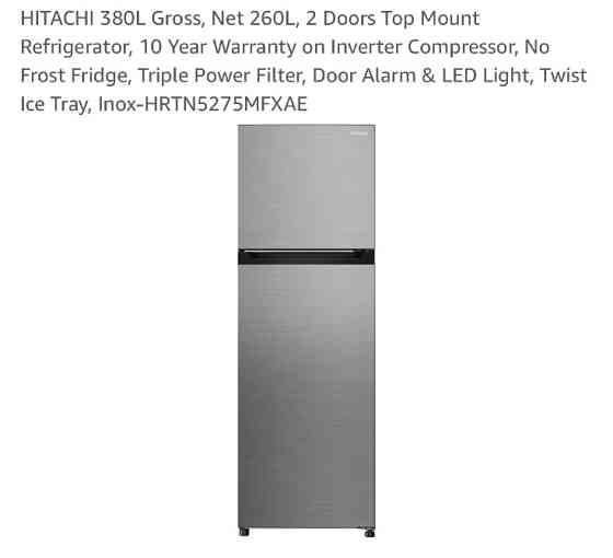 Move out Sale - 380 ML Double Door FRIDGE Dubai