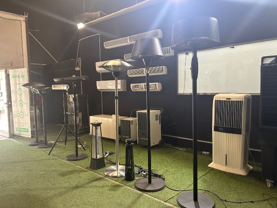 LED Electric Standing MESH Lamp Heater Black Dubai - photo 4