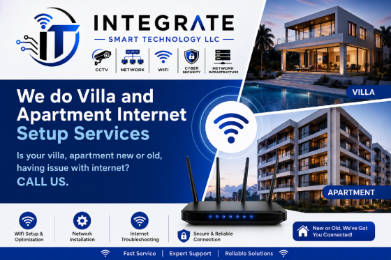 Home WiFi Setup, Repair & Troubleshooting Services Dubai