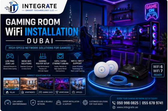 Gaming Room WiFi Installation Dubai Dubai